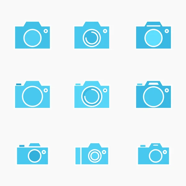 写真カメラのアイコンまたはスナップショット記号 — ストックベクタ