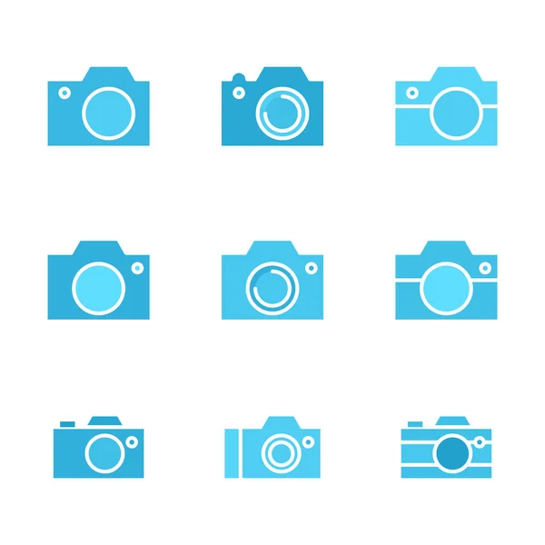 Foto Camera-pictogram of momentopname teken — Stockvector