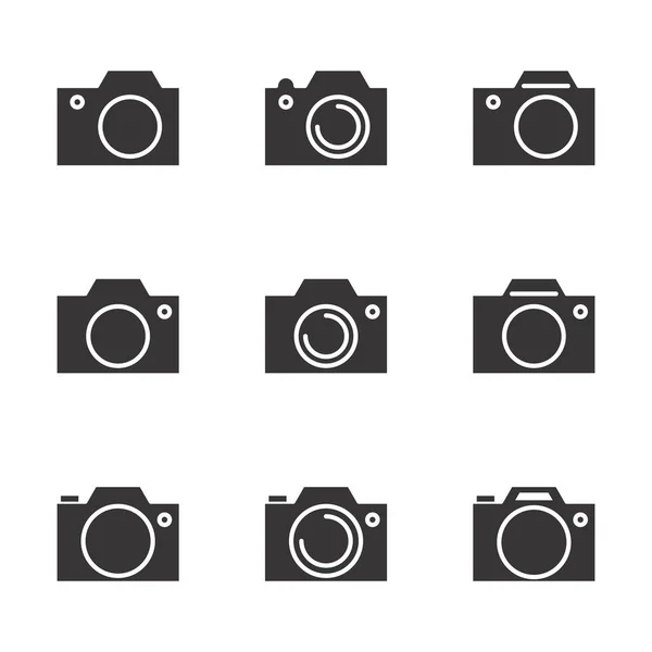 Icono de cámara fotográfica o signo de instantánea — Archivo Imágenes Vectoriales