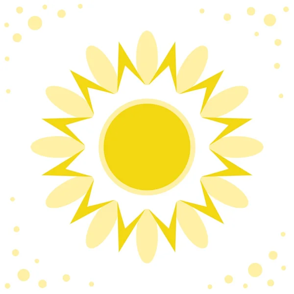 Icono del vector solar aislado — Vector de stock