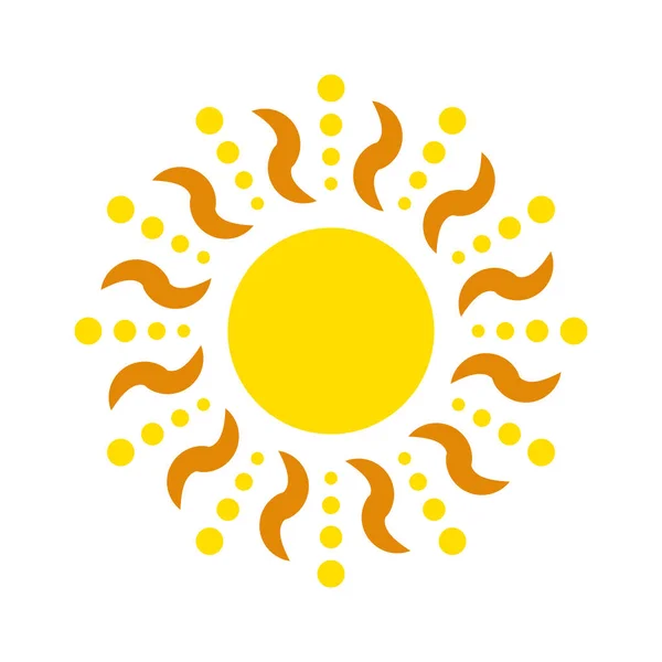 Icono del vector solar aislado — Vector de stock