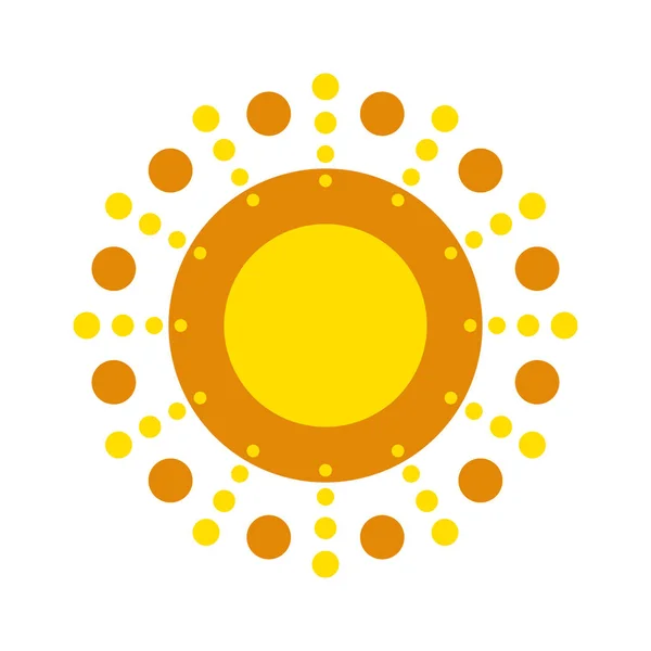 Icono del vector solar aislado — Vector de stock