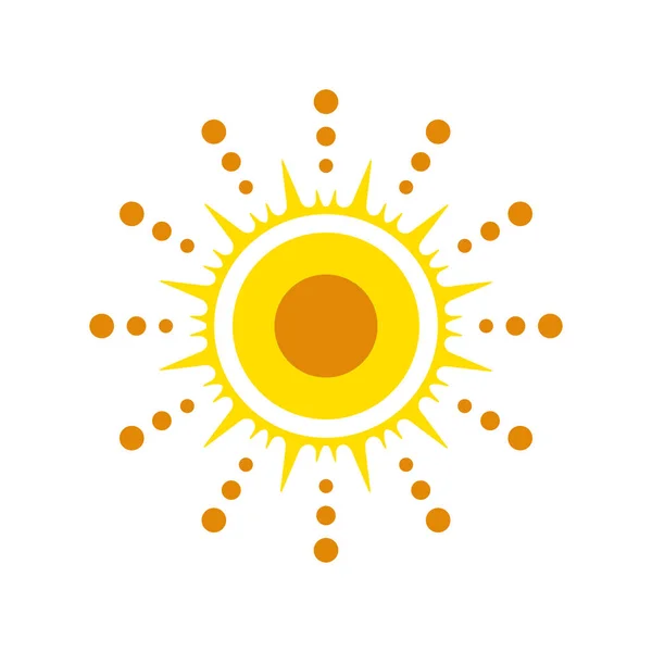 Icono del vector solar aislado — Vector de stock