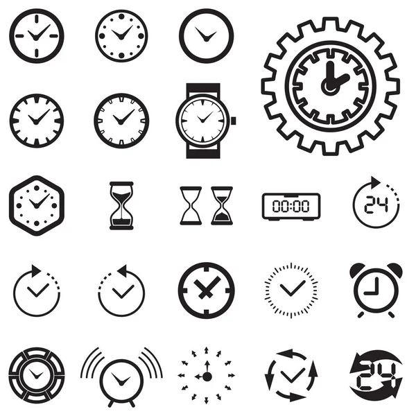 Tiempo o reloj icono aislado — Vector de stock