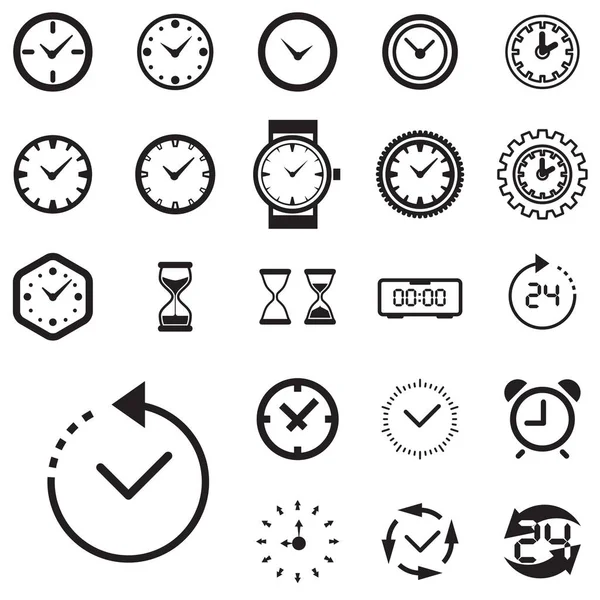 Tiempo o reloj icono aislado — Vector de stock