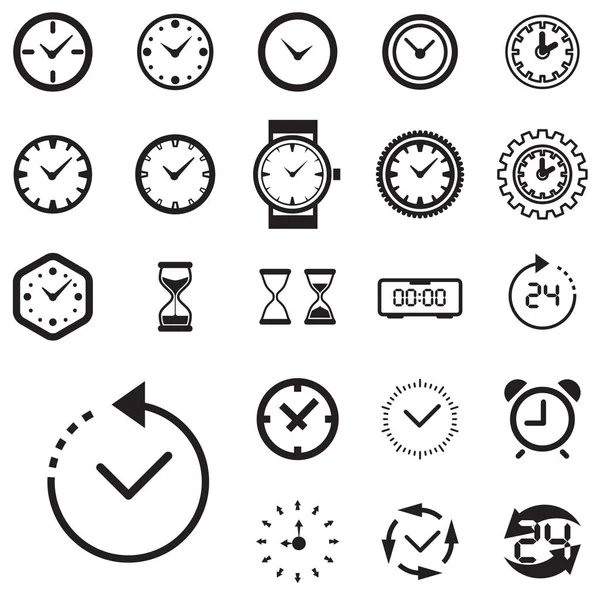 Tijd- of klokpictogram geïsoleerd — Stockvector