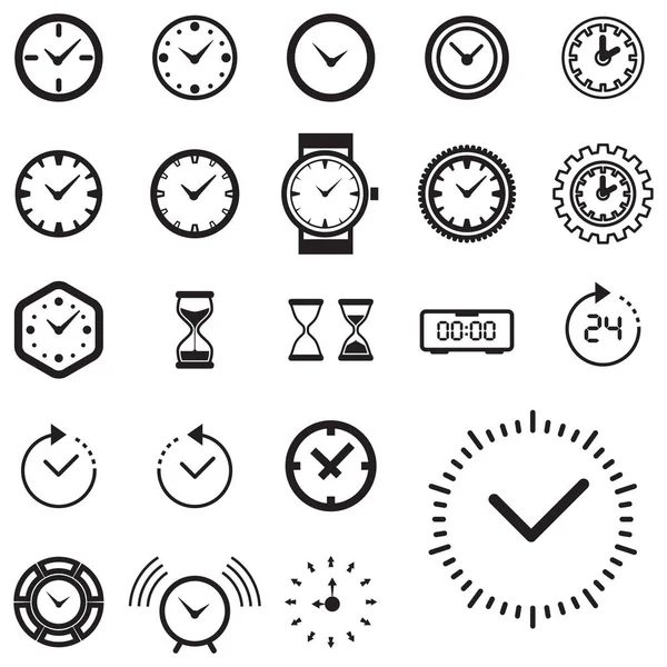 Time Or Clock Icon Isolated Royalty Free Stock Vectors