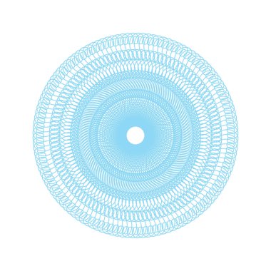 Vektör Guillochlu rozet veya öğe üzerinde beyaz arka plan izole sertifika tasarım için