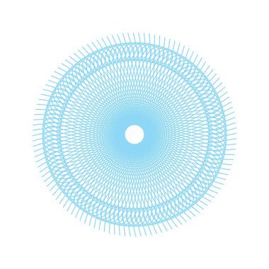 Vektör Guillochlu rozet veya öğe üzerinde beyaz arka plan izole sertifika tasarım için