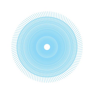 Vektör Guillochlu rozet veya öğe üzerinde beyaz arka plan izole sertifika tasarım için