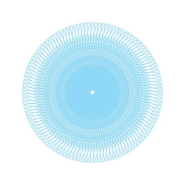 Vektör Guillochlu rozet veya öğe üzerinde beyaz arka plan izole sertifika tasarım için