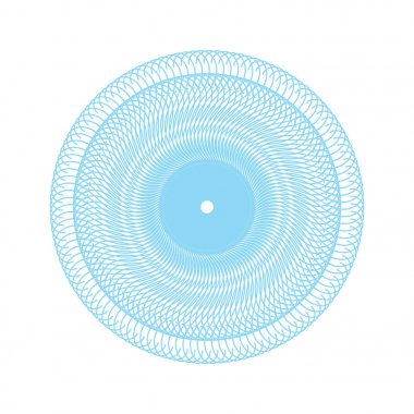 Vektör Guillochlu rozet veya öğe üzerinde beyaz arka plan izole sertifika tasarım için