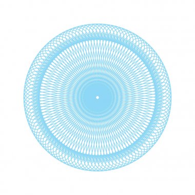 Vektör Guillochlu rozet veya öğe üzerinde beyaz arka plan izole sertifika tasarım için