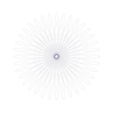 Vektör Guillochlu rozet veya öğe üzerinde beyaz arka plan izole sertifika tasarım için