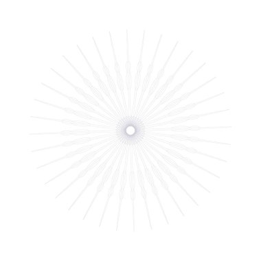 Vektör Guillochlu rozet veya öğe üzerinde beyaz arka plan izole sertifika tasarım için