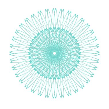 Vektör Guillochlu rozet veya öğe üzerinde beyaz arka plan izole sertifika tasarım için