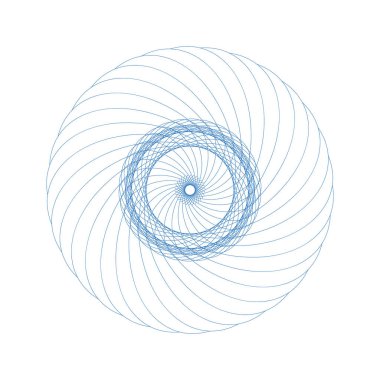 Vektör Guillochlu rozet veya öğe üzerinde beyaz arka plan izole sertifika tasarım için