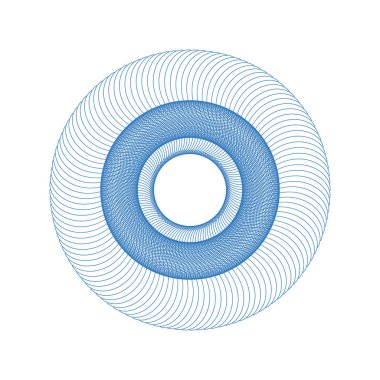 Vektör Guillochlu rozet veya öğe üzerinde beyaz arka plan izole sertifika tasarım için