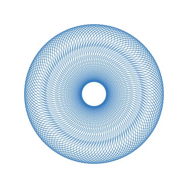 Vektör Guillochlu rozet veya öğe üzerinde beyaz arka plan izole sertifika tasarım için