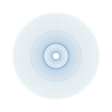 Vektör Guillochlu rozet veya öğe üzerinde beyaz arka plan izole sertifika tasarım için