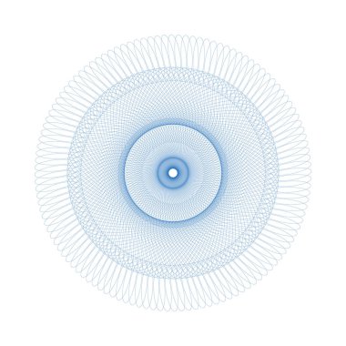 Vektör Guillochlu rozet veya öğe üzerinde beyaz arka plan izole sertifika tasarım için