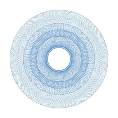 Vektör Guillochlu rozet veya öğe üzerinde beyaz arka plan izole sertifika tasarım için