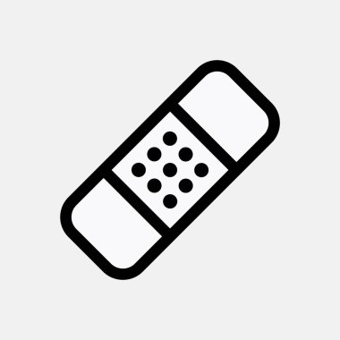 Sıva veya grup yardım simgesi. Tıbbi yama sembolü