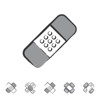 Sıva veya grup yardım simgesi. Tıbbi yama sembolü