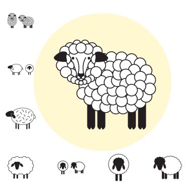 Koyun ya da Ram simgesi, Logo, şablon, sembol