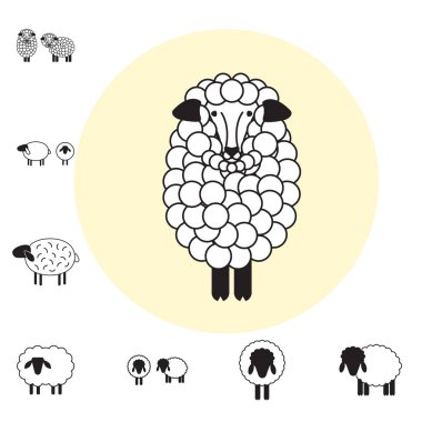 Koyun ya da Ram simgesi, Logo, şablon, sembol