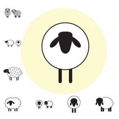 Koyun ya da Ram simgesi, Logo, şablon, sembol
