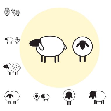 Koyun ya da Ram simgesi, Logo, şablon, sembol