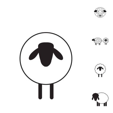Koyun ya da Ram simgesi, Logo, şablon, sembol