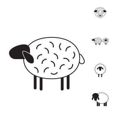 Koyun ya da Ram simgesi, Logo, şablon, sembol