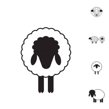 Koyun ya da Ram simgesi, Logo, şablon, sembol