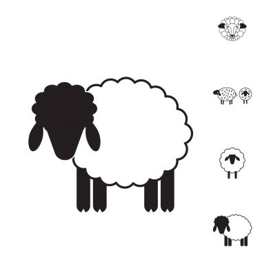 Koyun ya da Ram simgesi, Logo, şablon, sembol