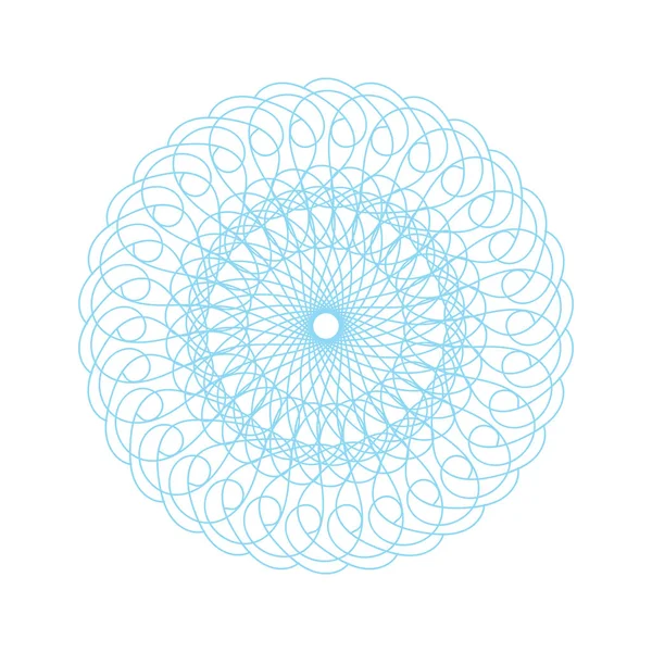 Vektör Guillochlu rozet veya öğe üzerinde beyaz arka plan izole sertifika tasarım için