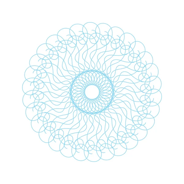 Vektör Guillochlu rozet veya öğe üzerinde beyaz arka plan izole sertifika tasarım için