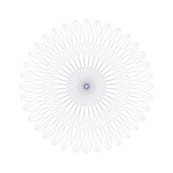 Vektör Guillochlu rozet veya öğe üzerinde beyaz arka plan izole sertifika tasarım için