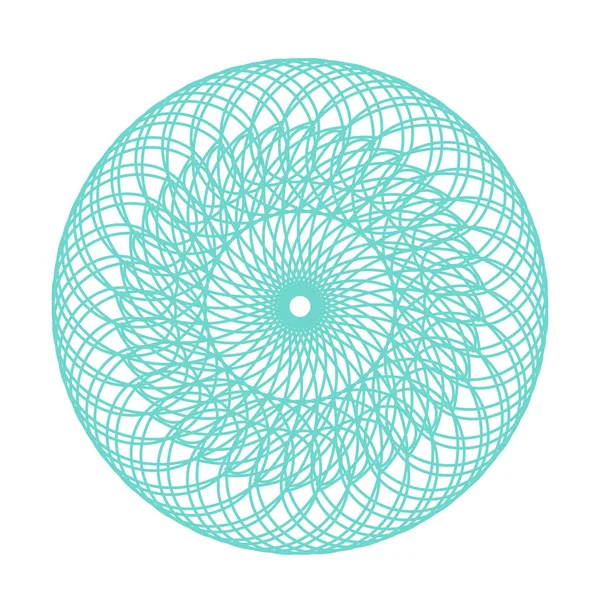 Vektör Guillochlu rozet veya öğe üzerinde beyaz arka plan izole sertifika tasarım için