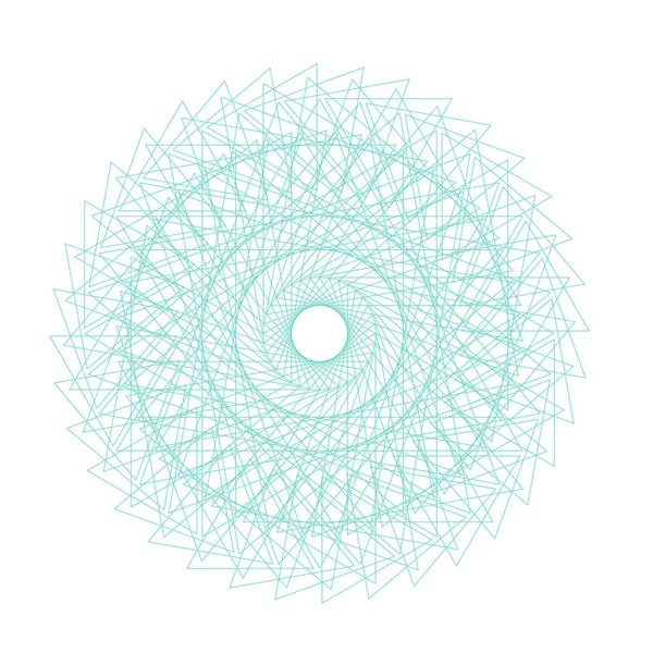 Vektör Guillochlu rozet veya öğe üzerinde beyaz arka plan izole sertifika tasarım için