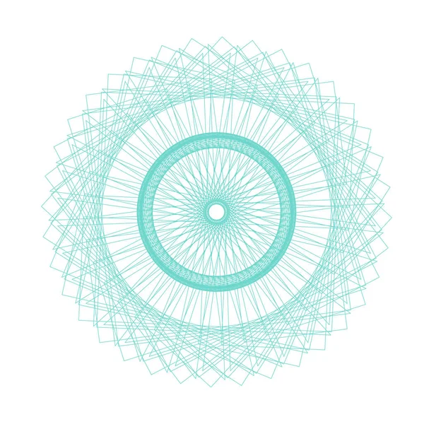 Vektör Guillochlu rozet veya öğe üzerinde beyaz arka plan izole sertifika tasarım için