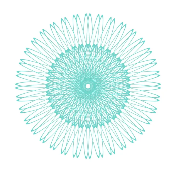 Vektör Guillochlu rozet veya öğe üzerinde beyaz arka plan izole sertifika tasarım için