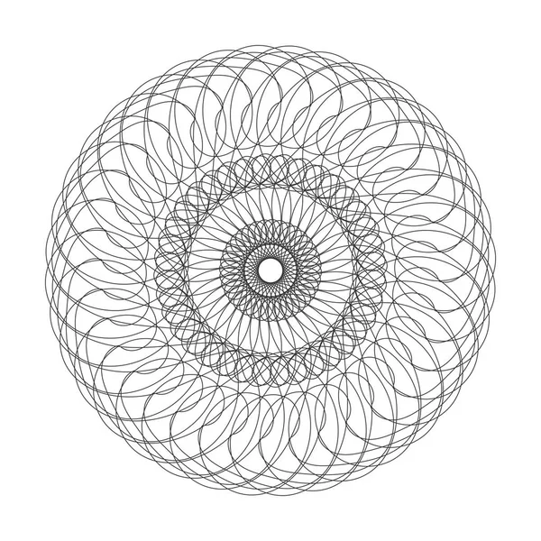 Vektör Guillochlu rozet veya öğe üzerinde beyaz arka plan izole sertifika tasarım için