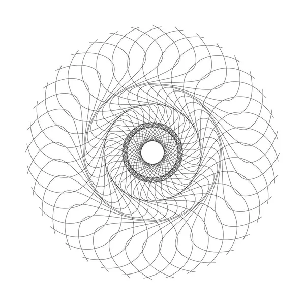 Vektör Guillochlu rozet veya öğe üzerinde beyaz arka plan izole sertifika tasarım için