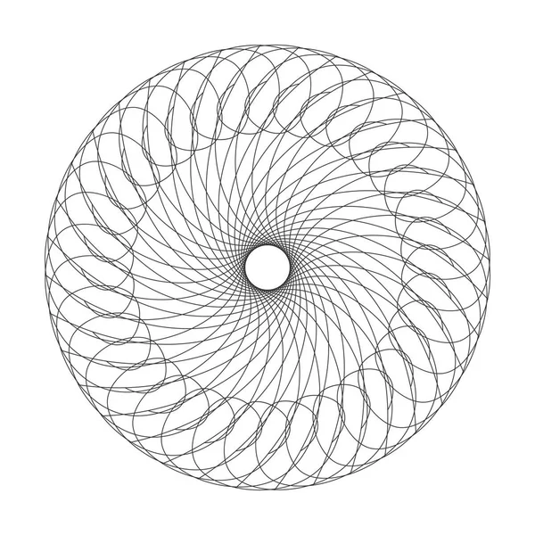Vektör Guillochlu rozet veya öğe üzerinde beyaz arka plan izole sertifika tasarım için