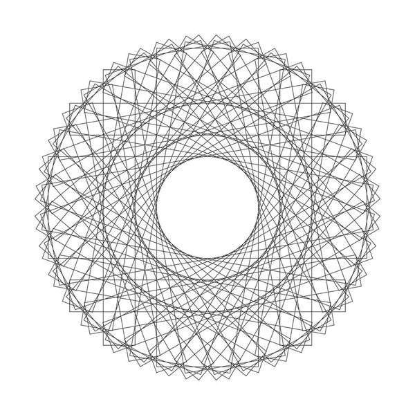 Vektör Guillochlu rozet veya öğe üzerinde beyaz arka plan izole sertifika tasarım için