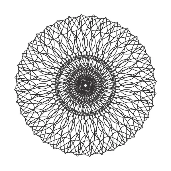 Vektör Guillochlu rozet veya öğe üzerinde beyaz arka plan izole sertifika tasarım için