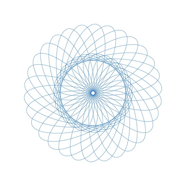 Vektör Guillochlu rozet veya öğe üzerinde beyaz arka plan izole sertifika tasarım için