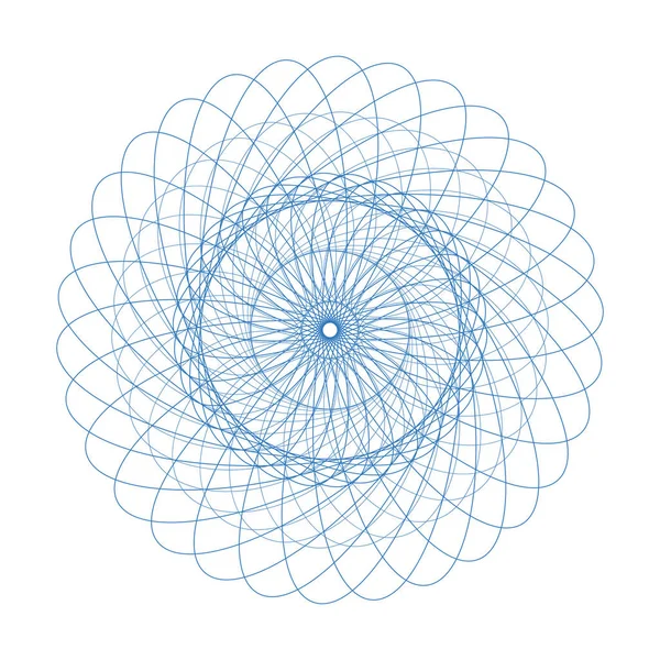 Vektör Guillochlu rozet veya öğe üzerinde beyaz arka plan izole sertifika tasarım için